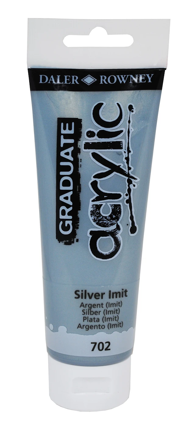 Acrylic 120 ml Silver Graduate