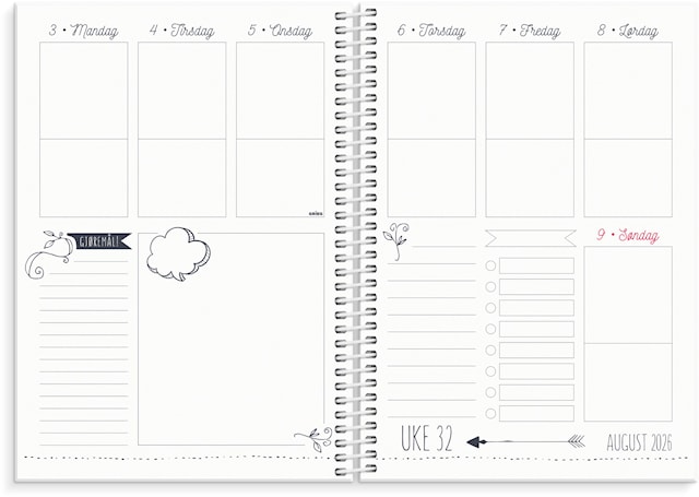Produktbilde 3 for Ukekalender Doodle A5 26/27 Grieg