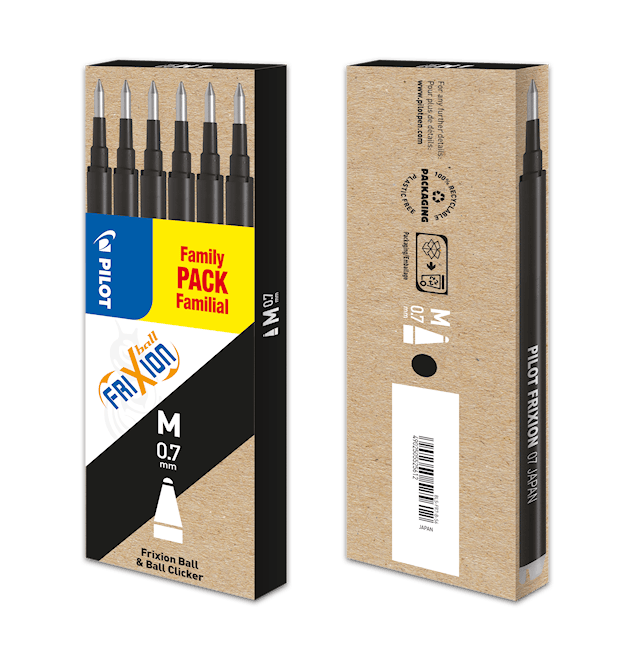 Tuotekuva 2 - Pilot Frixion refill 6-pakkaus musta