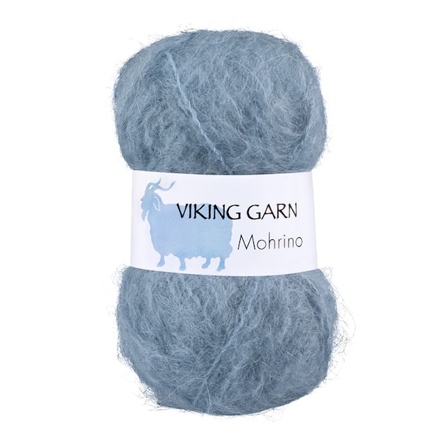 Mohrino 50 g Light Grey Blue 521 Viking Garn