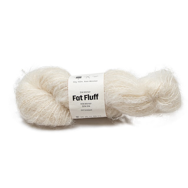 Mohair Silk Fat Fluff 50 gr DIY Undyed A732 Adlibris