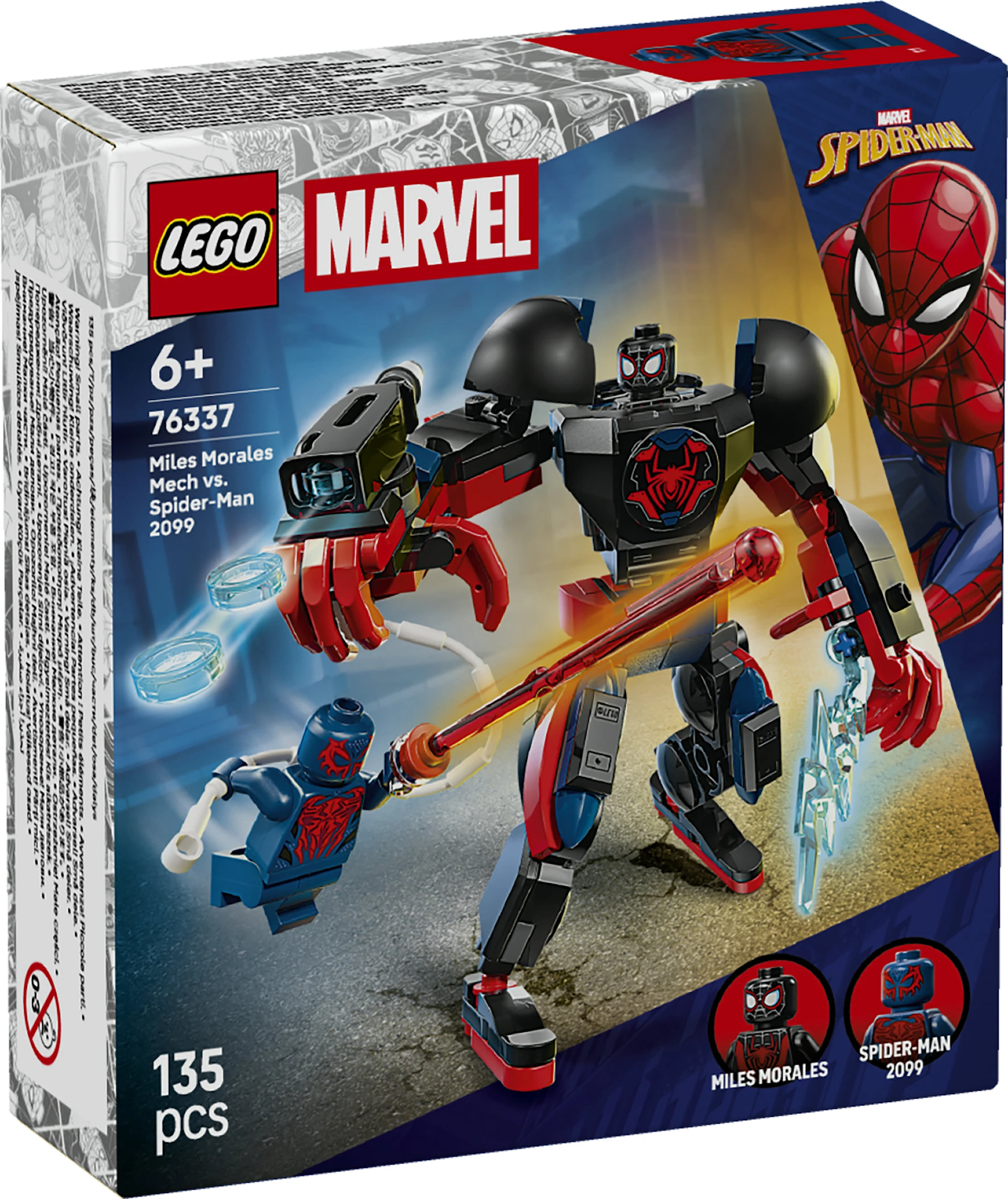 Tuotekuva ille Miles Moralesin robotti vastaan Spider-Man 2099 LEGO® Super Heroes (76337)