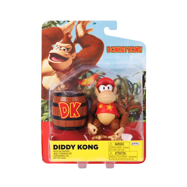 Produktbild 3 för Donkey Kong 10 cm Figur Diddy Kong