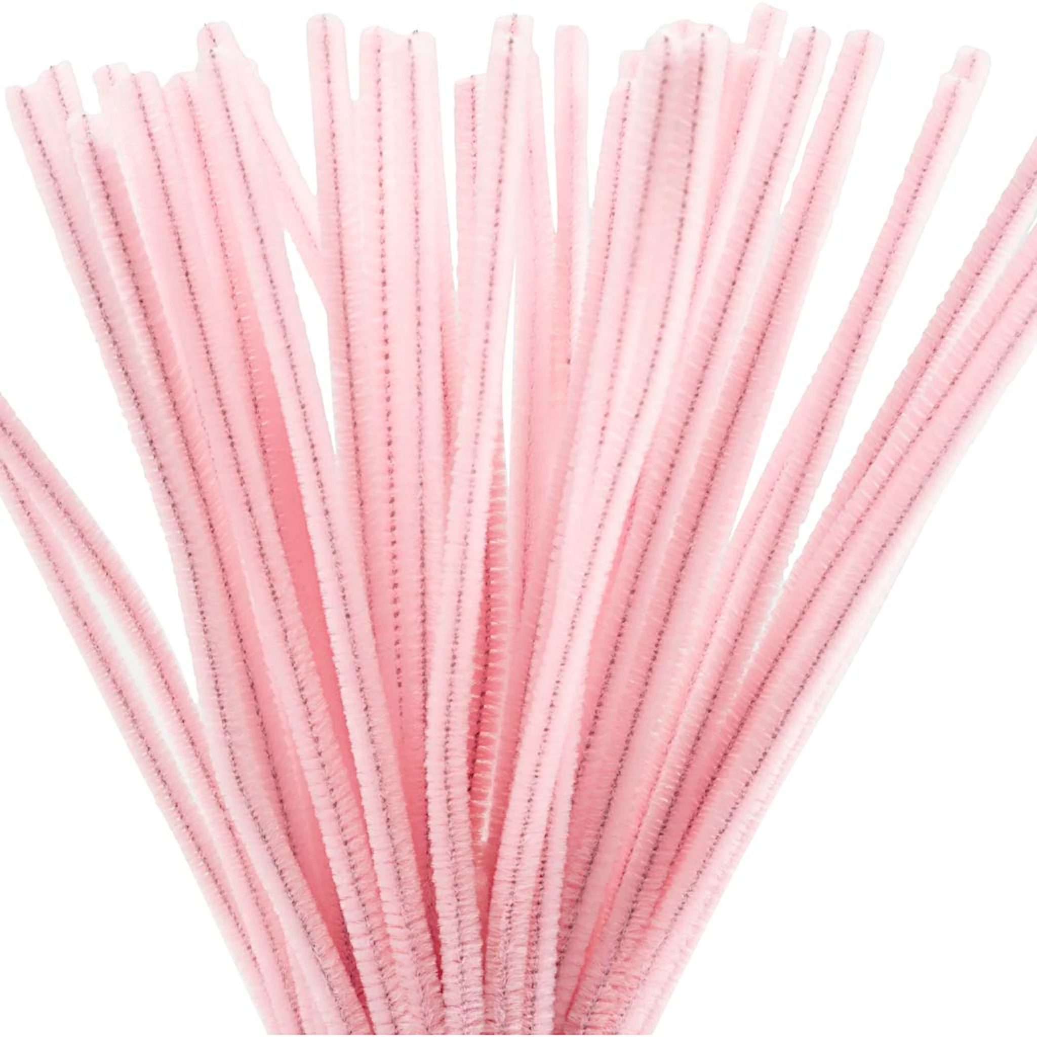 Produktbilde for Piperenser, L: 30 cm, tykkelse 6 mm, rosa, 50 stk./ 1 pk.