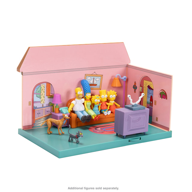 Tuotekuva 4 - Simpsonit 2,5 tuuman leikkisetti Simpsonin olohuone Homerin kanssa
