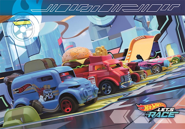 Tuotekuva 2 - Palapelit 2x60 palaa Hotwheels, Clementoni