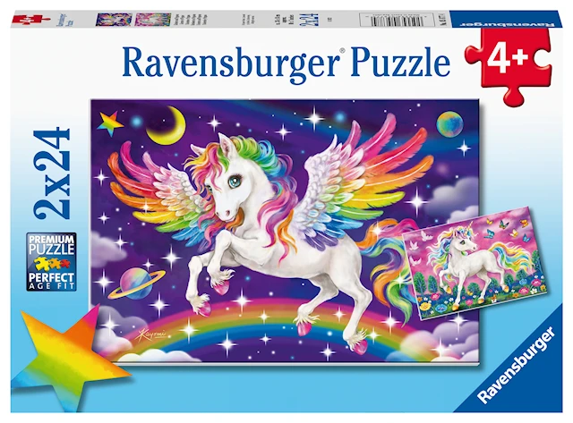 Unicorn And Pegasus Pussel 2x24 bitar Ravensburger