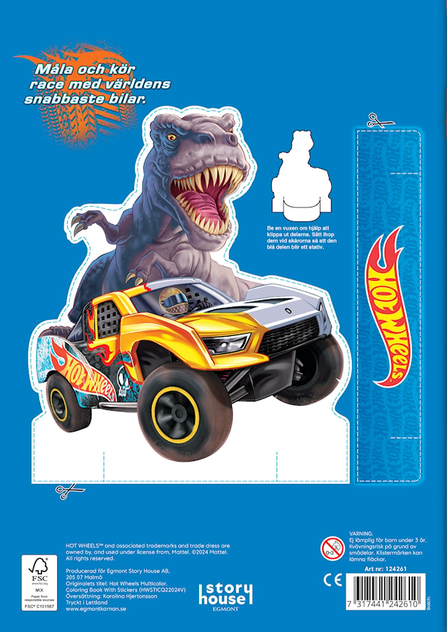 Produktbild 3 för Målarbok Hot Wheels Kärnan