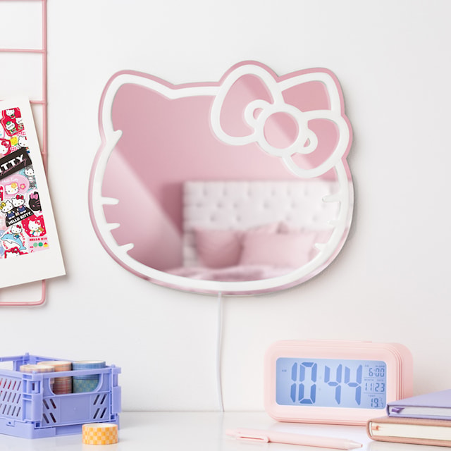 Tuotekuva 3 - Hello Kitty Seinälle Kiinnitettävä LED Neon Peili Paladone