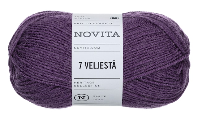 7 Veljestä Nature Villasekoite 100g Krookus (777) Novita