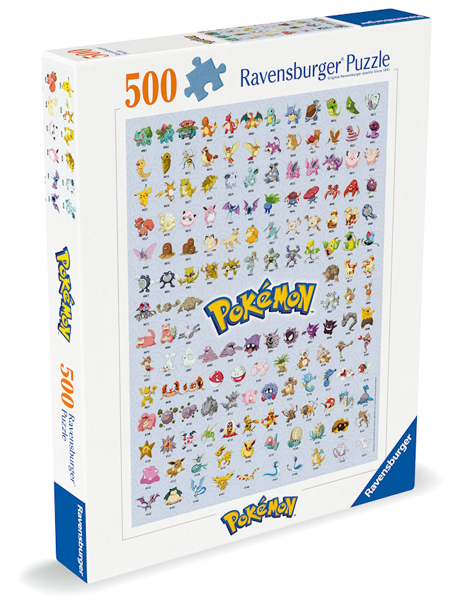 Produktbilde 2 for Pokémon – The First 151! Puslespill 500 brikker, Ravensburger