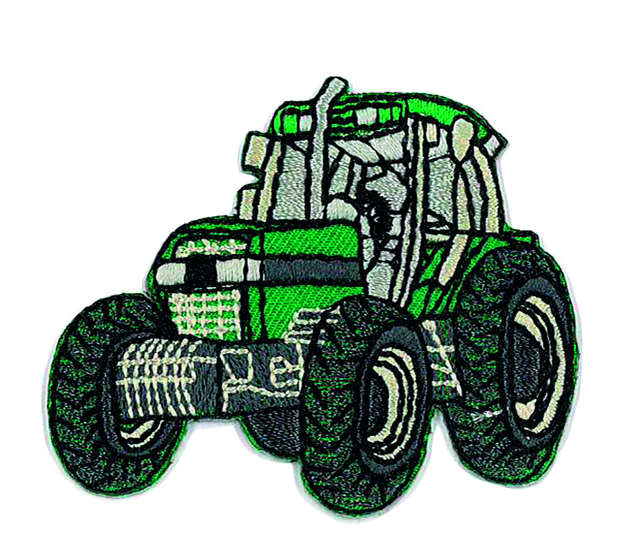 Applikation Traktor 5,5 x 6,5 cm Trend-Tex