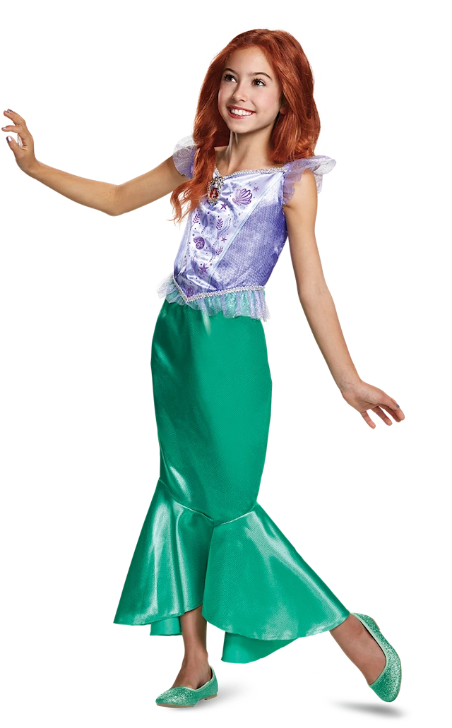 Disney Princess Prinsessklänning Ariel (7-8 år) Disguise
