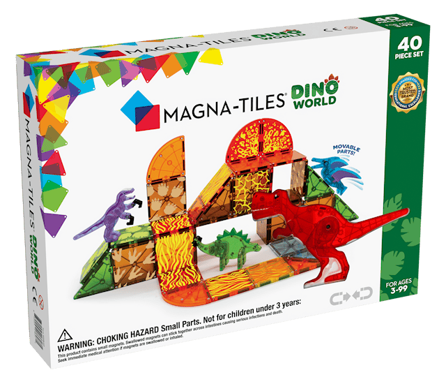 Produktbilde 1 for Magna-Tiles Dino-verden, 40 brikker