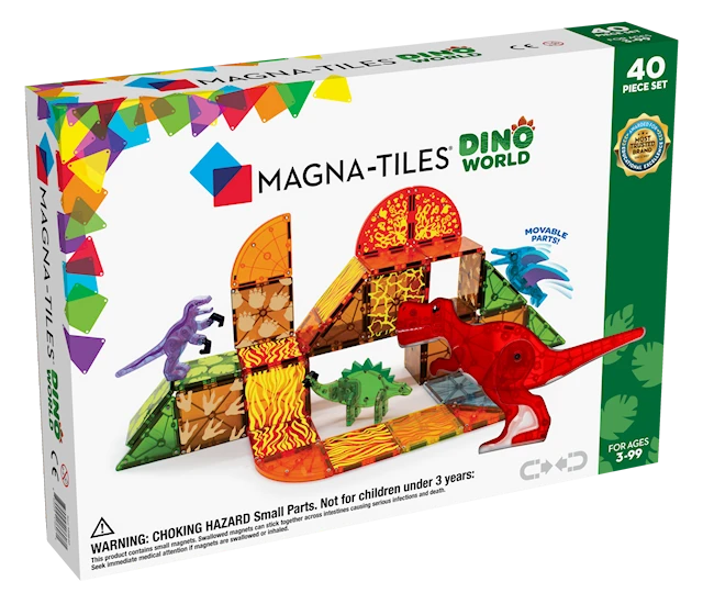 Magna-Tiles Dino World, 40 bitar