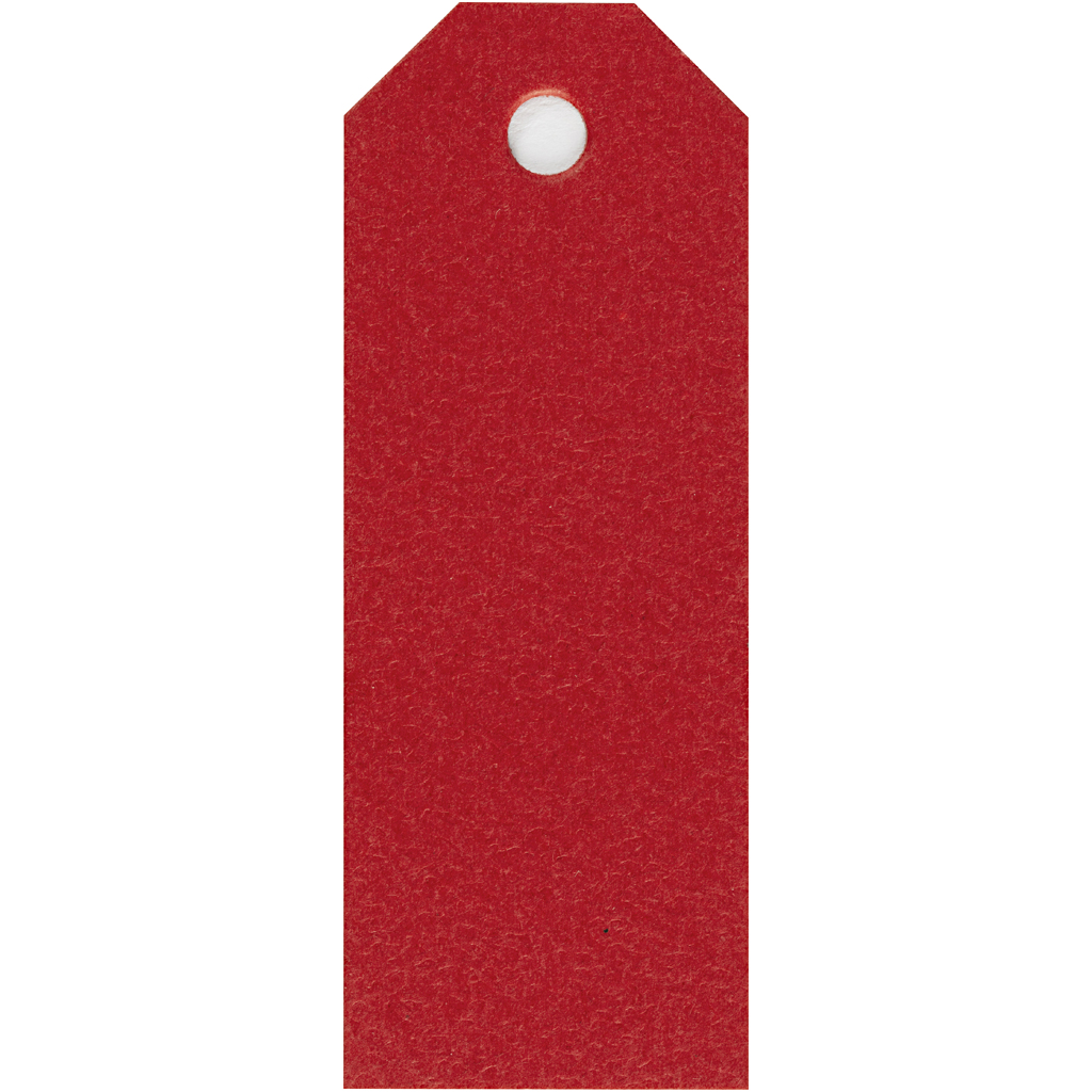 Etikett Manillamärken Röd 3x8 cm 20-pack