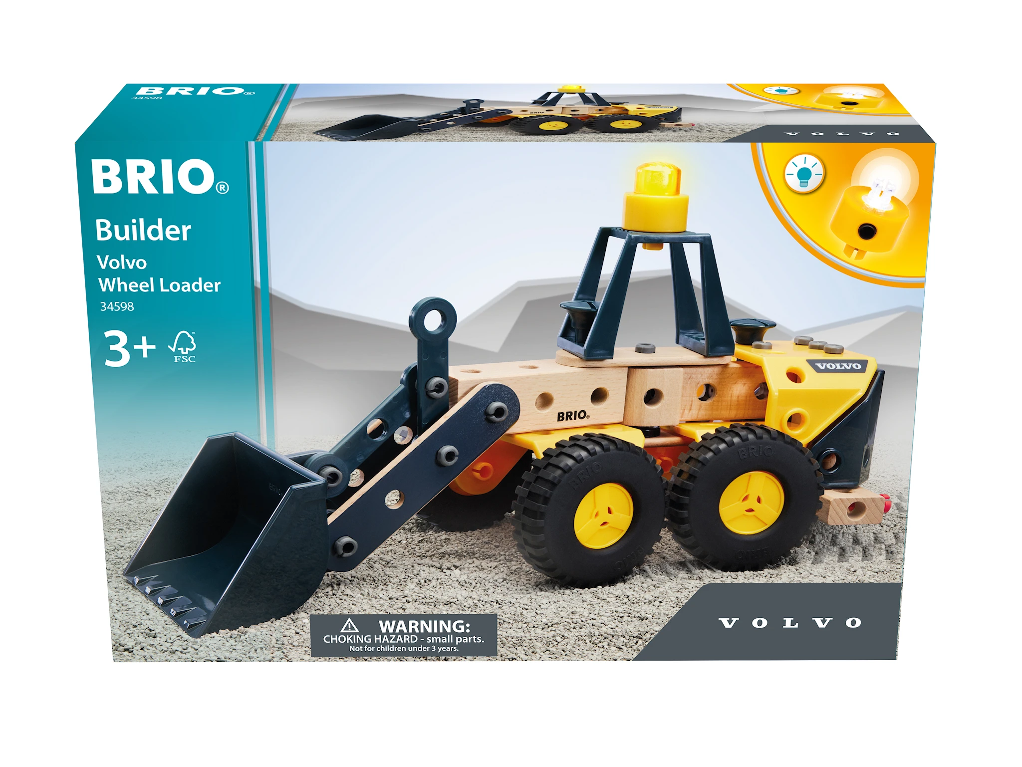 Tuotekuva ille Builder Volvo -pyöräkuormaaja (34598) BRIO