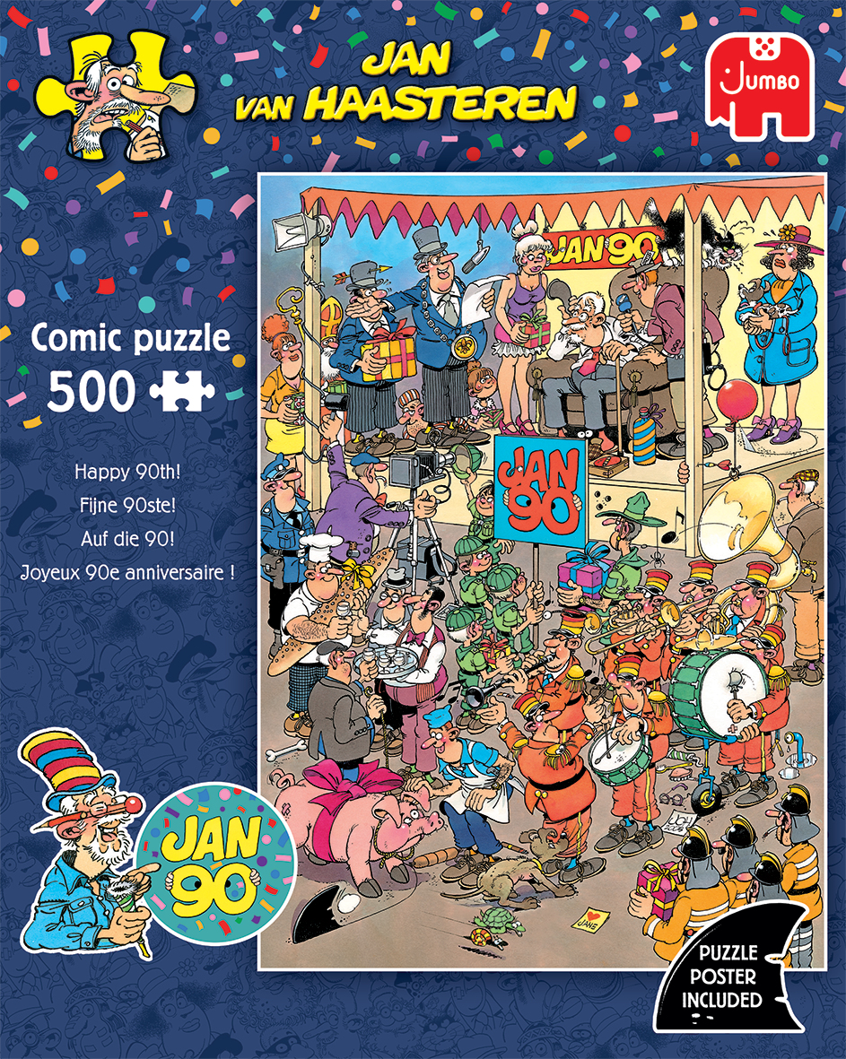 Jan van Haasteren - Happy 90th! Pussel 1000 bitar