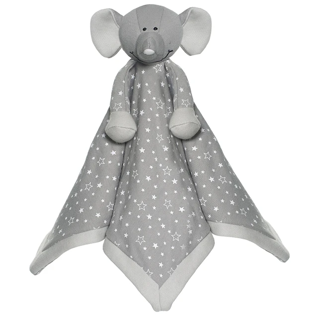 Diinglisar Organic Stars Snuttefilt Elefant, Teddykompaniet