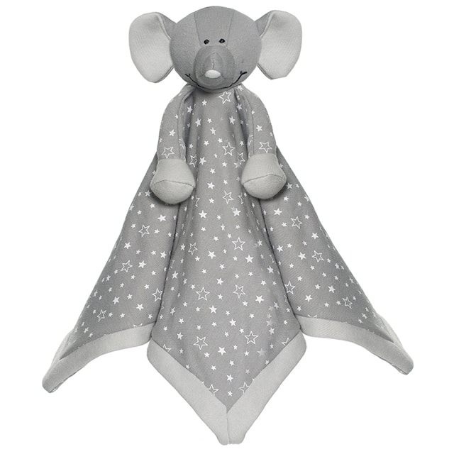 Diinglisar Organic Stars Snuttefilt Elefant, Teddykompaniet