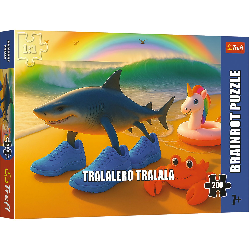 Italian Brainrot Tralalero Tralala Pussel 200 Bitar Trefl