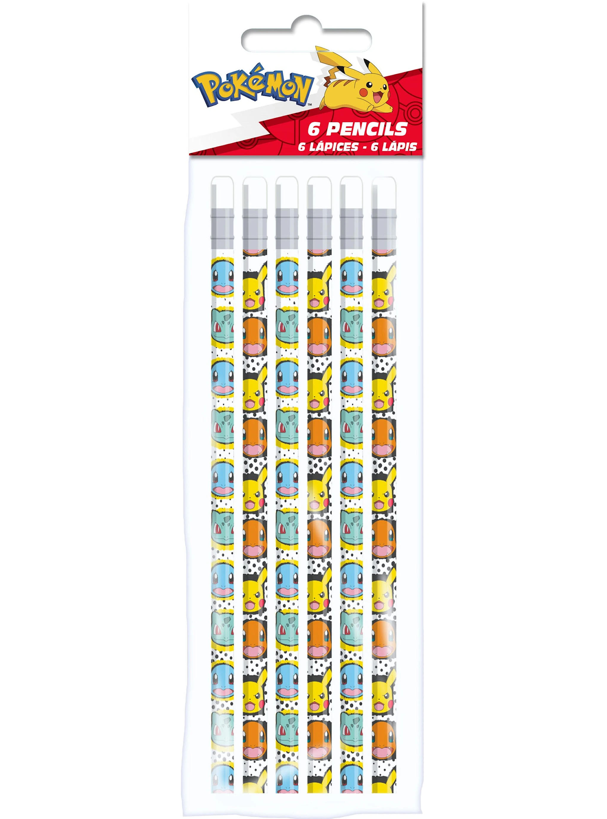 Produktbild för Blyertspennor Pokémon 6-pack