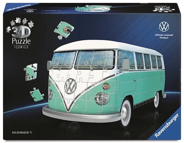 Iconic Volkswagen T1 3D-Pussel 162 Bitar, Ravensburger