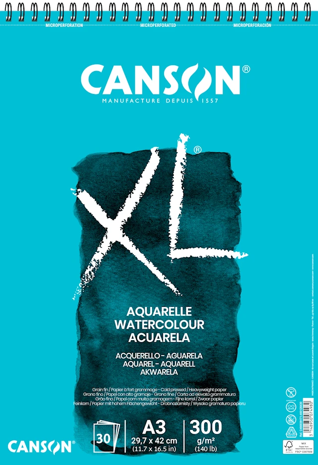 Canson XL Aquarelle 30 Arkkia 300 g A3