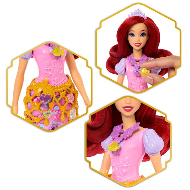 Produktbild 2 för Ariel Jewel Reveal Modedocka Disney Princess