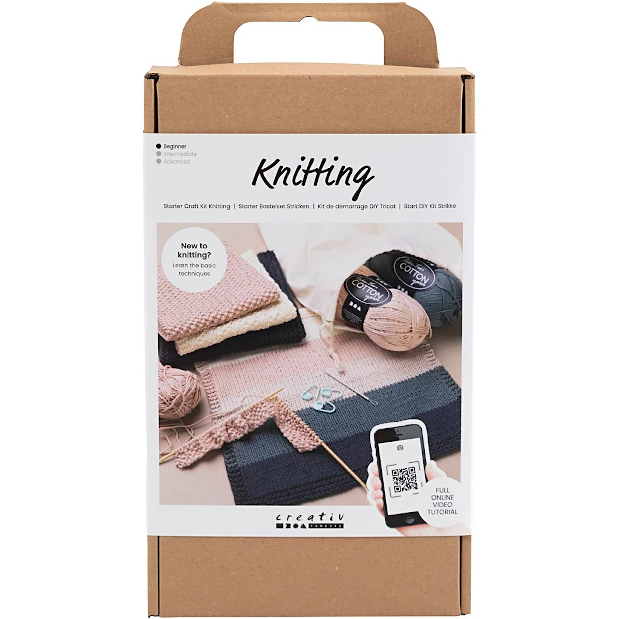 Produktbilde for Start DIY Kit Strikking, 1 pk.