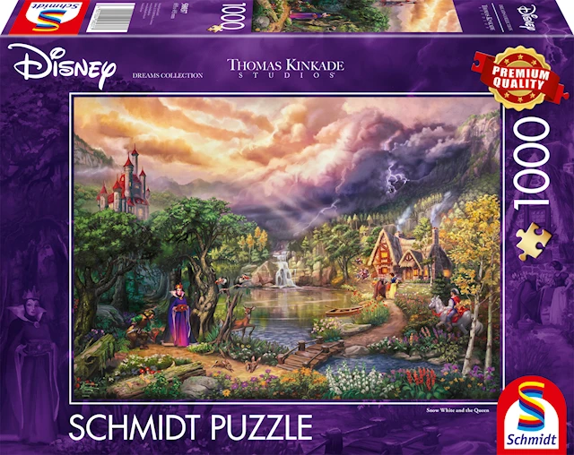 Disney Snow White And the Queen, Thomas Kinkade Palapelit 1000 palaa