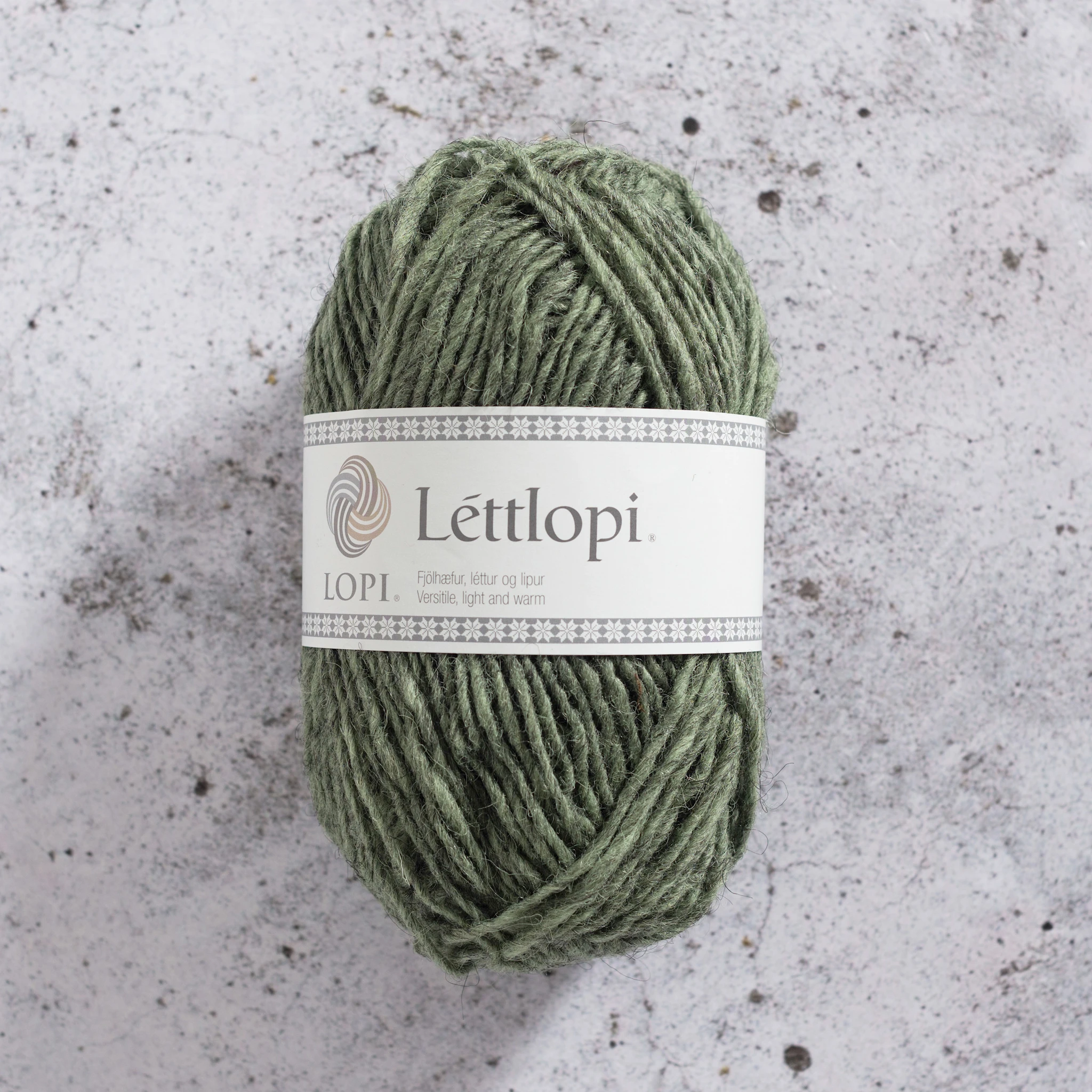 Produktbild för Léttlopi Garn Ull 50 g Ljusgrön Mel. (9421) Istex