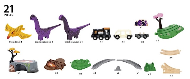 Tuotekuva 7 - Brio World Dinosaur Adventure Train Track (36094)
