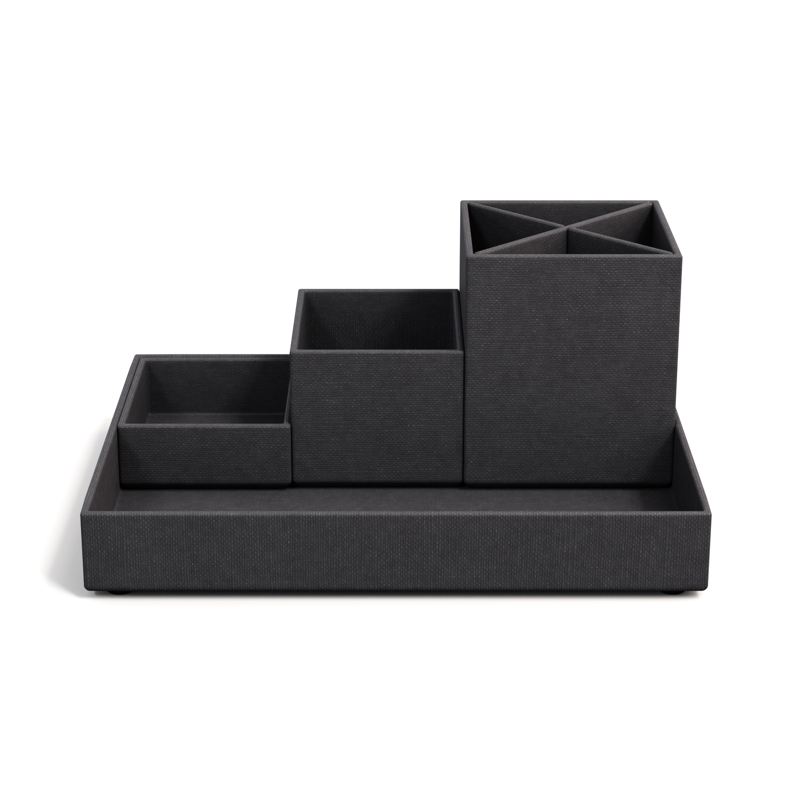 Skrivbordsförvaring 4 delar Black Bigso Box of Sweden