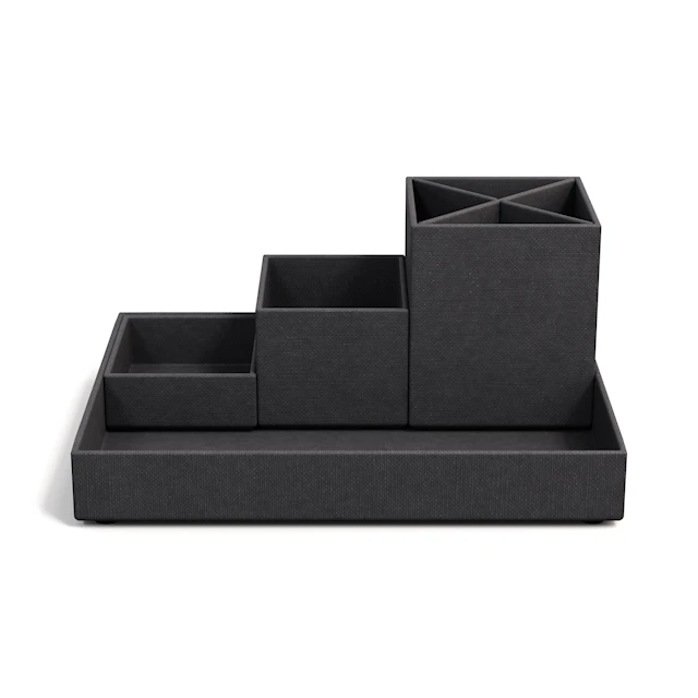 Skrivbordsförvaring 4 delar Black Bigso Box of Sweden