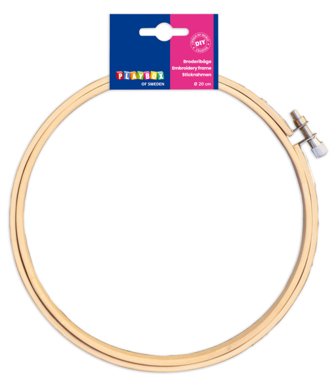 Broderibåge i bambu 20 cm 1-pack Playbox
