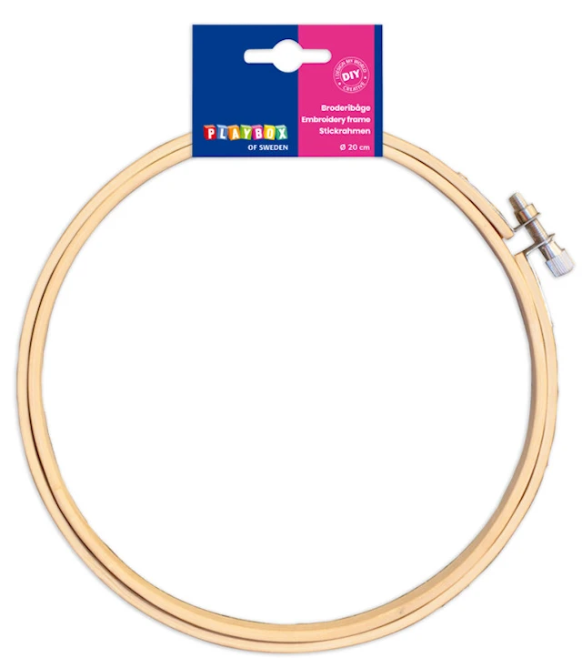Broderibåge i bambu 20 cm 1-pack Playbox