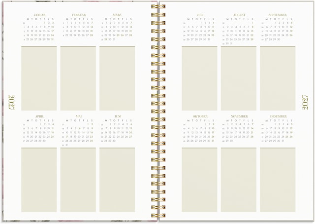 Produktbilde 6 for Kalender Life Planner 2026 A5 Essentials Burde