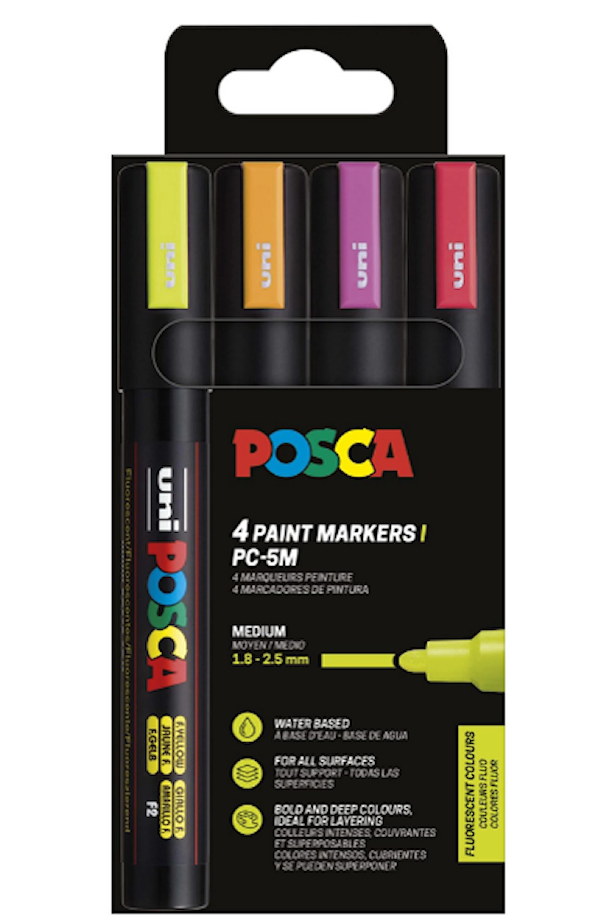 Tuotekuva ille Posca Marker Set 4-p neonvärit