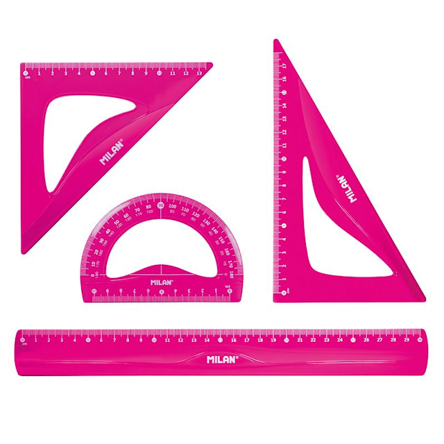 Produktbilde 2 for Fleksibelt linjalsett Rosa MILAN