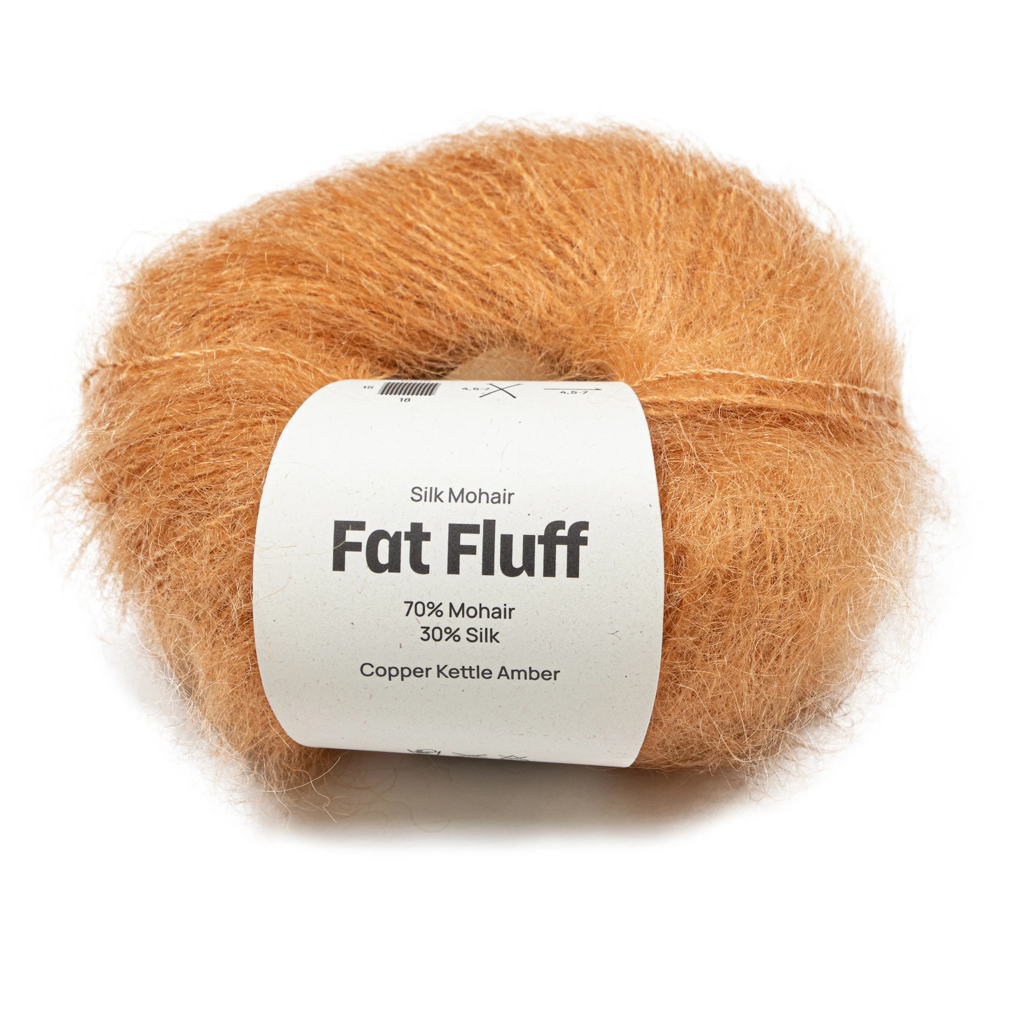 Produktbild för Silk Mohair Fat Fluff 25 gr Spicy Mustard yellow A787 Adlibris