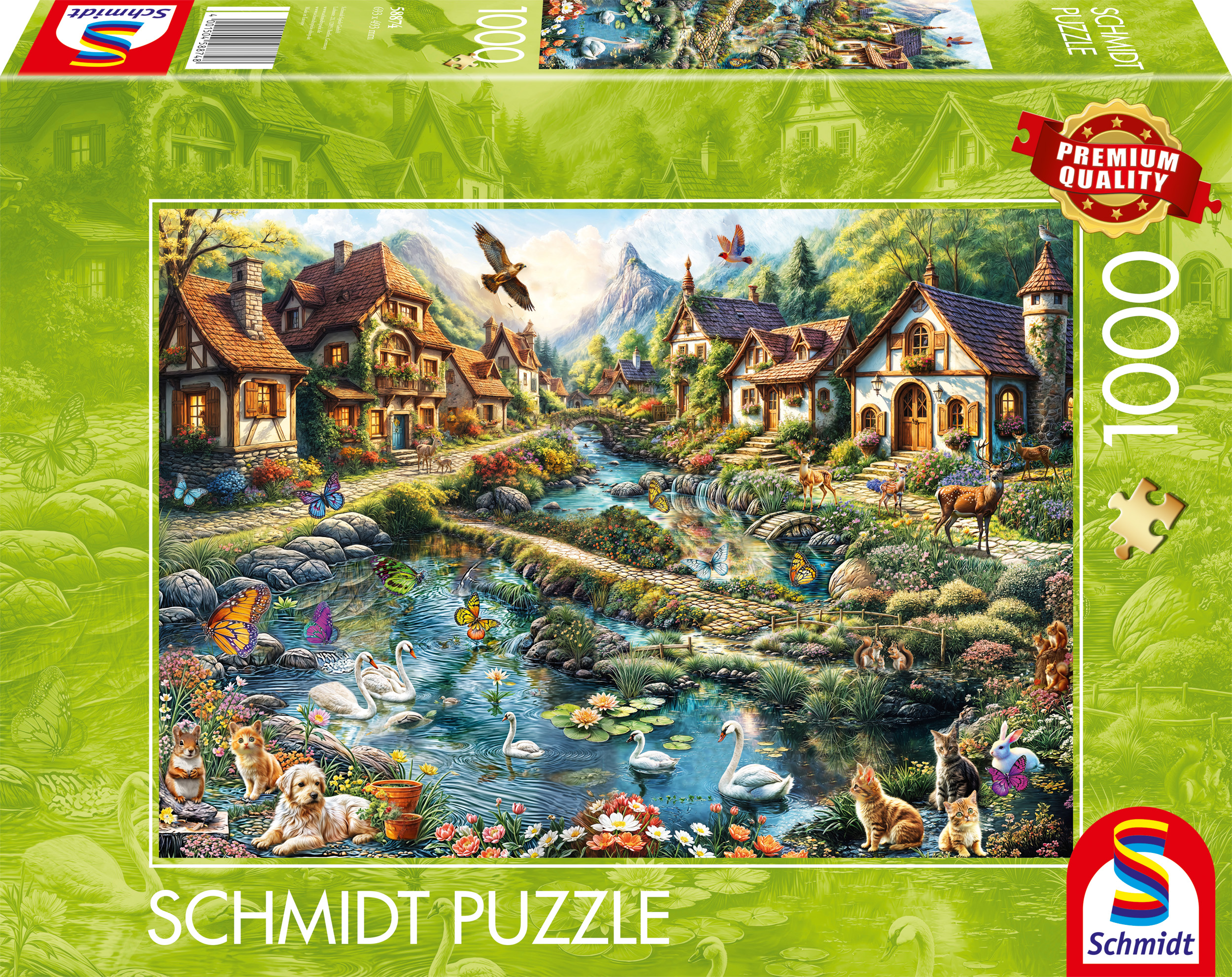 Village On Tthe Edge Of The Forest Palapeli 1000 Palaa Schmidt