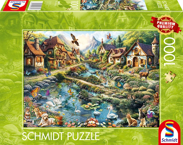 Village On Tthe Edge Of The Forest Palapeli 1000 Palaa Schmidt