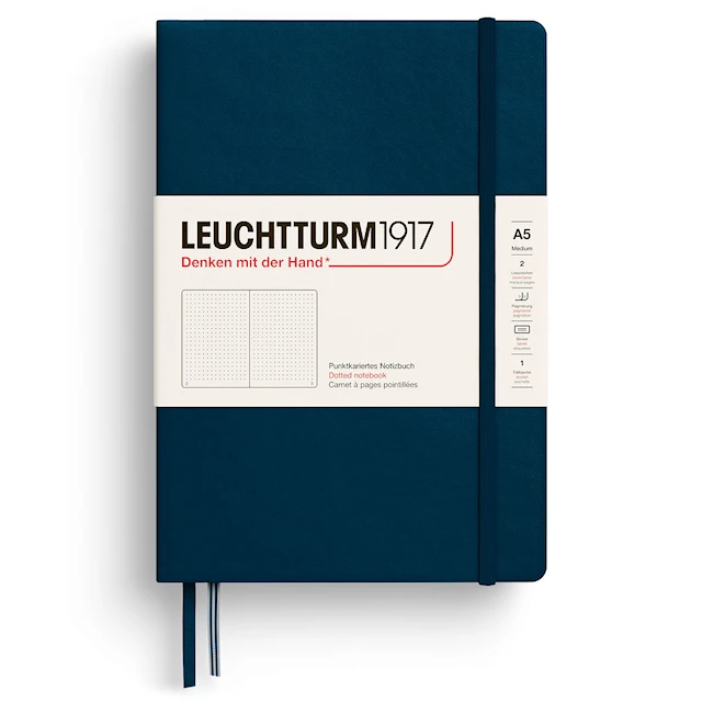 Anteckningsbok A5 Hard Prickad Deep Sea Leuchtturm1917