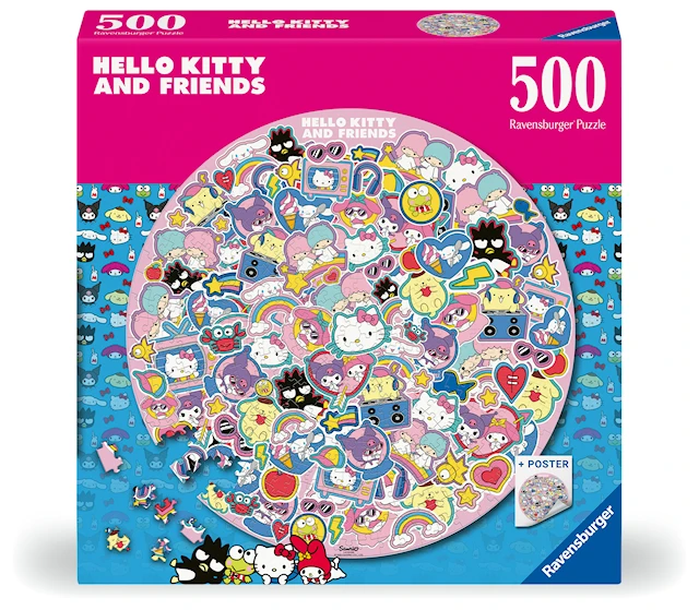 Hello Kitty ympyräpalapeli 500 palaa, Ravensburger