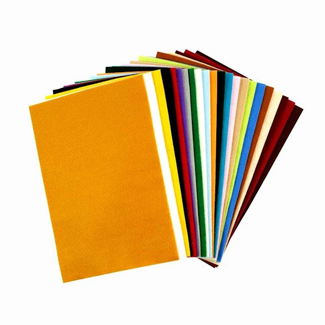 Askarteluhuopa, arkki 20x30 cm, paksuus 1,5-2 mm, 180-200 g, värilajitelma, 24 laj/ 1 pkt