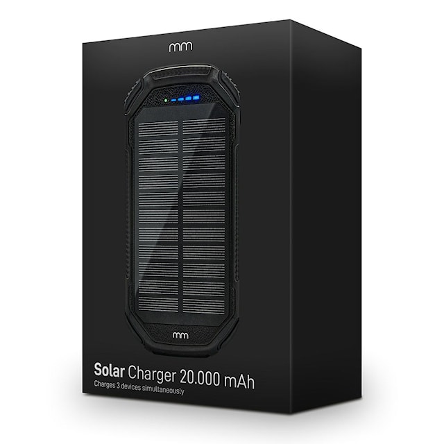 Tuotekuva 4 - QI Solar Powerbank 20.000 mAh, Mikamax