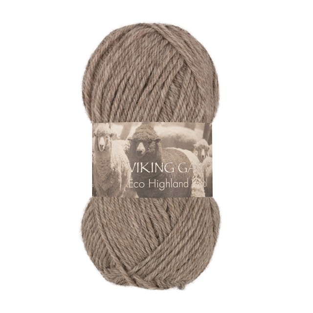 Highland Eco Wool 50 g Light Brown 209 Viking Garn