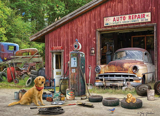 Produktbilde 2 for Puslespill Auto Repair 500 brikker, Cobble Hill