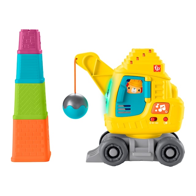 Produktbild 3 för Fisher-Price Count And Stack Crane Interaktiv Grävmaskin (SE/FI/NO/DK)